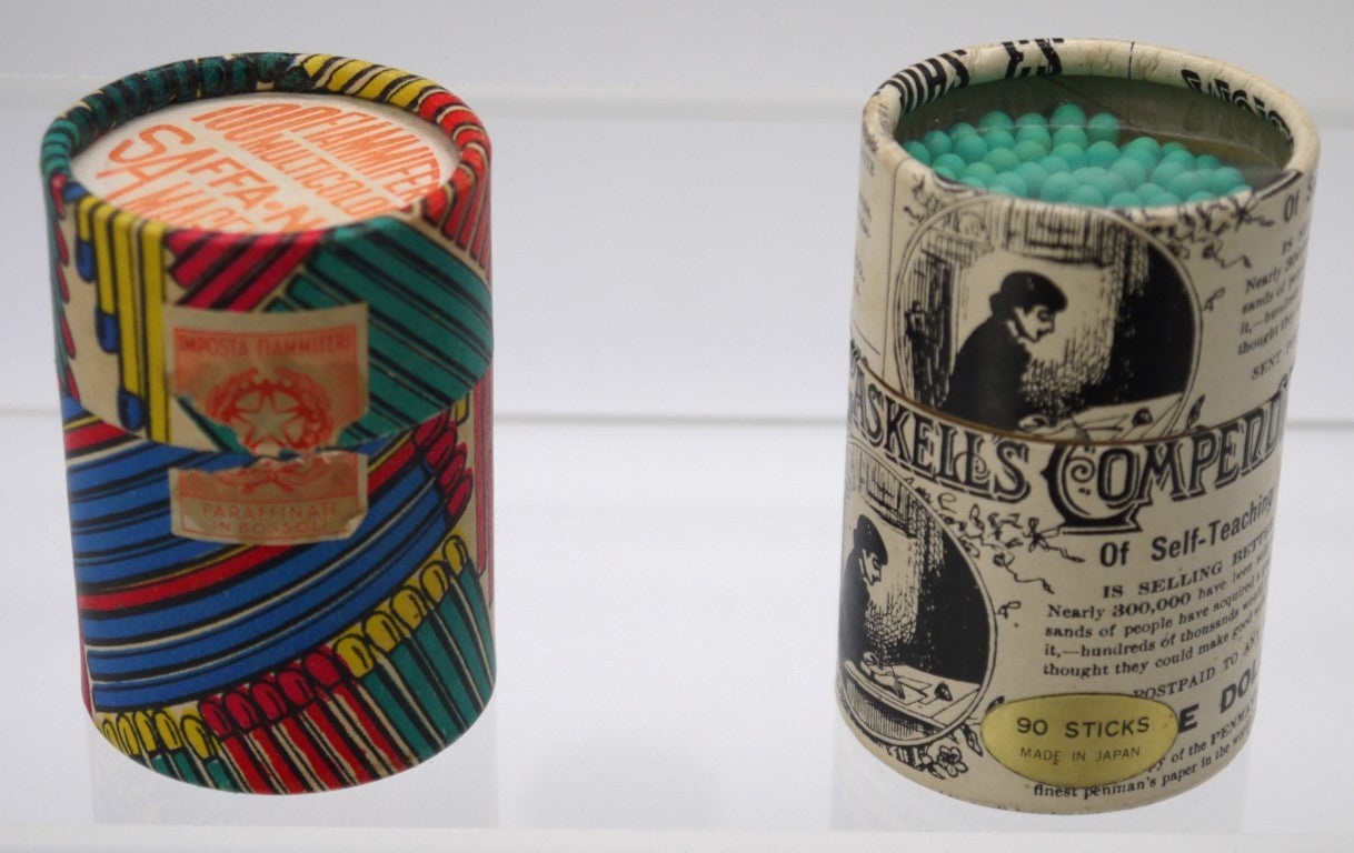 Set No. 1 - Vintage Matchboxes - Cylindrical Packs - 5 pcs - Period: 1950/60