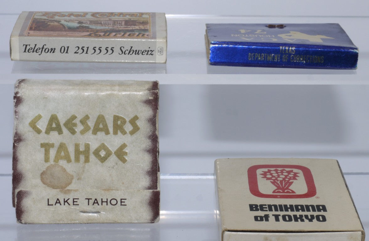 Set of 4 Vintage Matchboxes - Places/Travel - 5 pcs - Period: 1970s/80s/90s