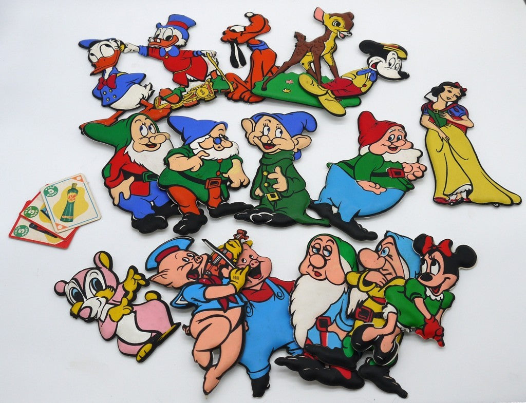 Figurine Plasteco Formaggini Mio - Lotto personaggi vari- 16 pezzi Epoca:1965/75