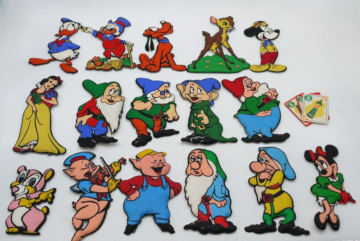 Figurine Plasteco Formaggini Mio - Lotto personaggi vari- 16 pezzi Epoca:1965/75