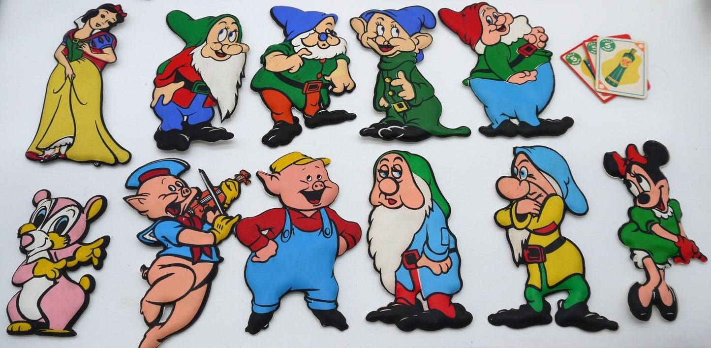 Figurine Plasteco Formaggini Mio - Lotto personaggi vari- 16 pezzi Epoca:1965/75