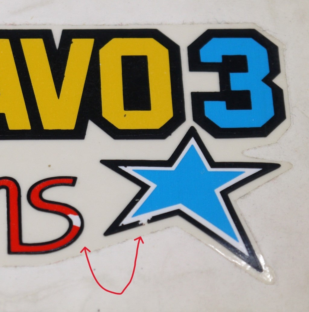 Piaggio Superbravo3 Redskins Original Graphics Carter - 1 pc - Period: 1987