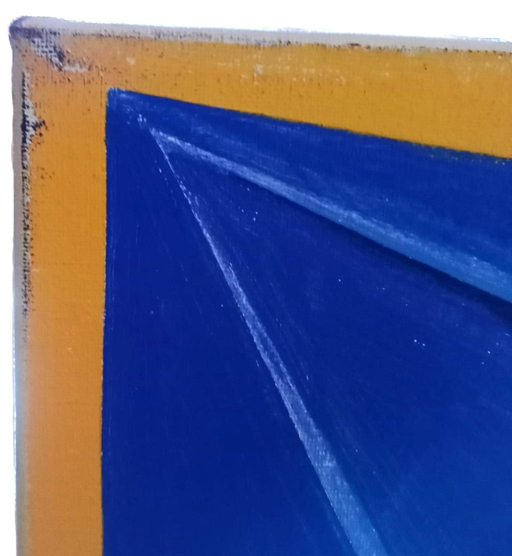 Giorgio Mazzetti (1934-2005) Dipinto originale astratto_ visualizzazione imperfezione lato sinistro alto