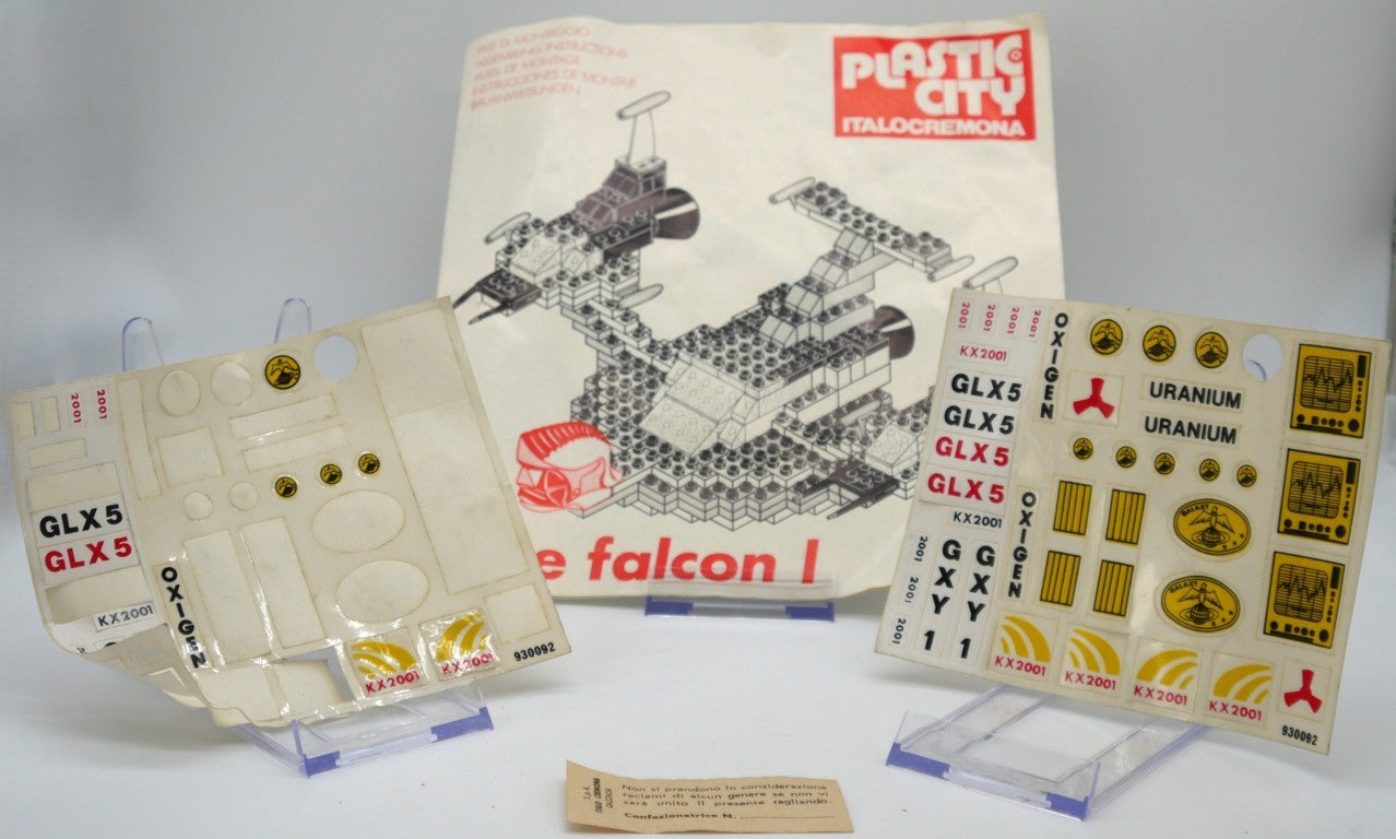 Plastic City ItaloCremona 331 Blue Falcon 1 dettaglio istruzioni/ adesivi/tagliando