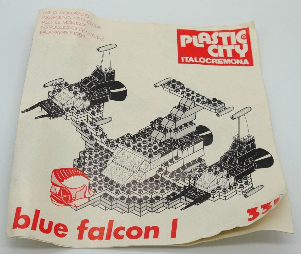 Plastic City ItaloCremona 331 Blue Falcon 1 foglio istruzioni