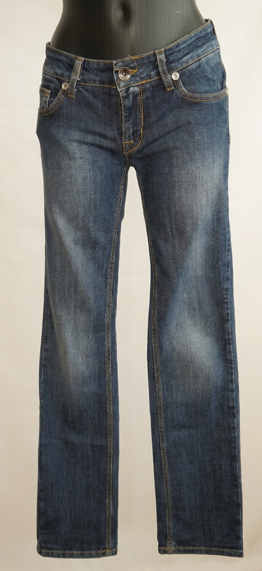 Jeans LIU JO Palazzo – Denim vista frontale lunghezza