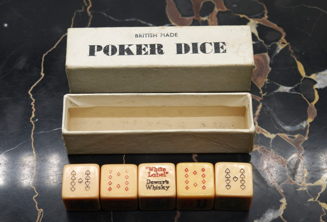 Johnnie Walker poker Dice British Made-Epoca: anni 60/70