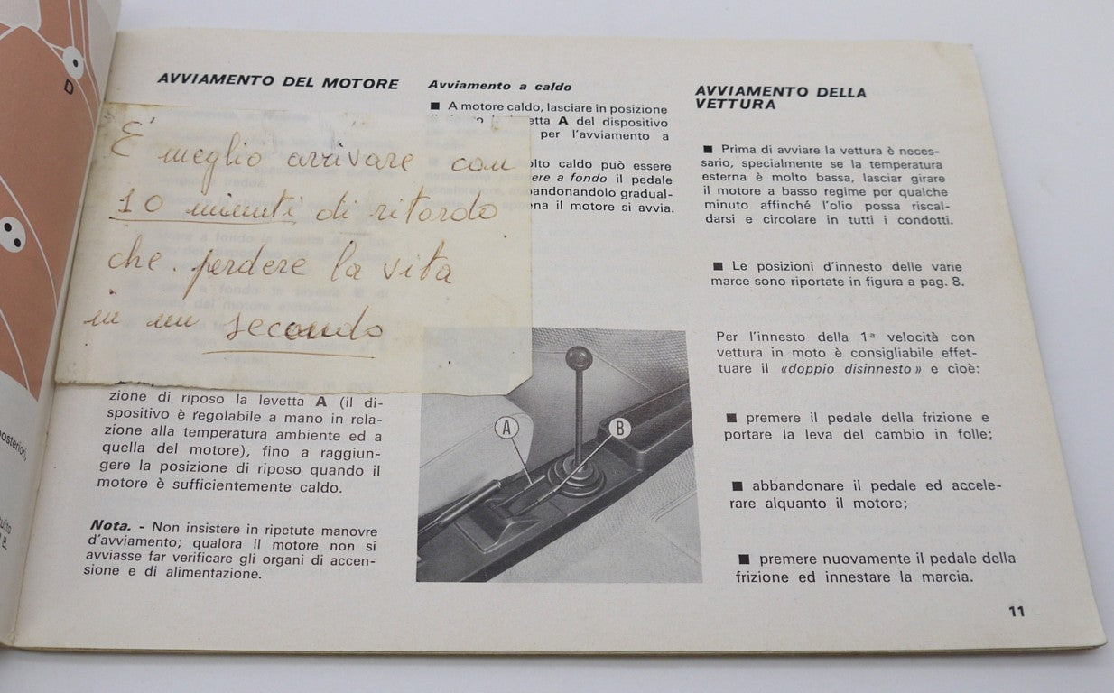 Manuel du propriétaire d'origine Fiat 126 - Période : 1973