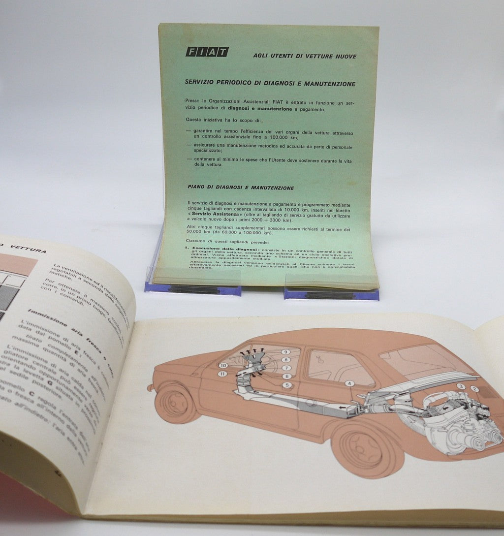 Manuel du propriétaire d'origine Fiat 126 - Période : 1973