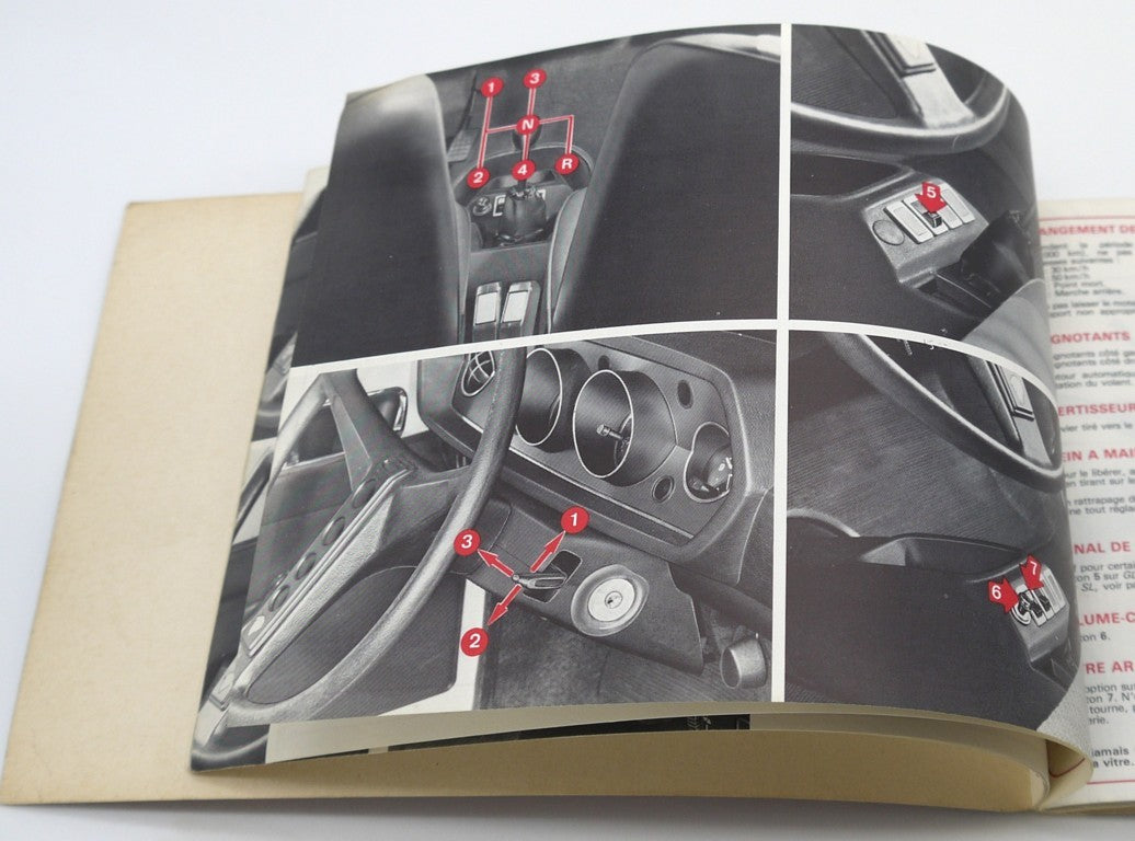 Manuel du propriétaire d'origine Peugeot 104 - Période : 1977