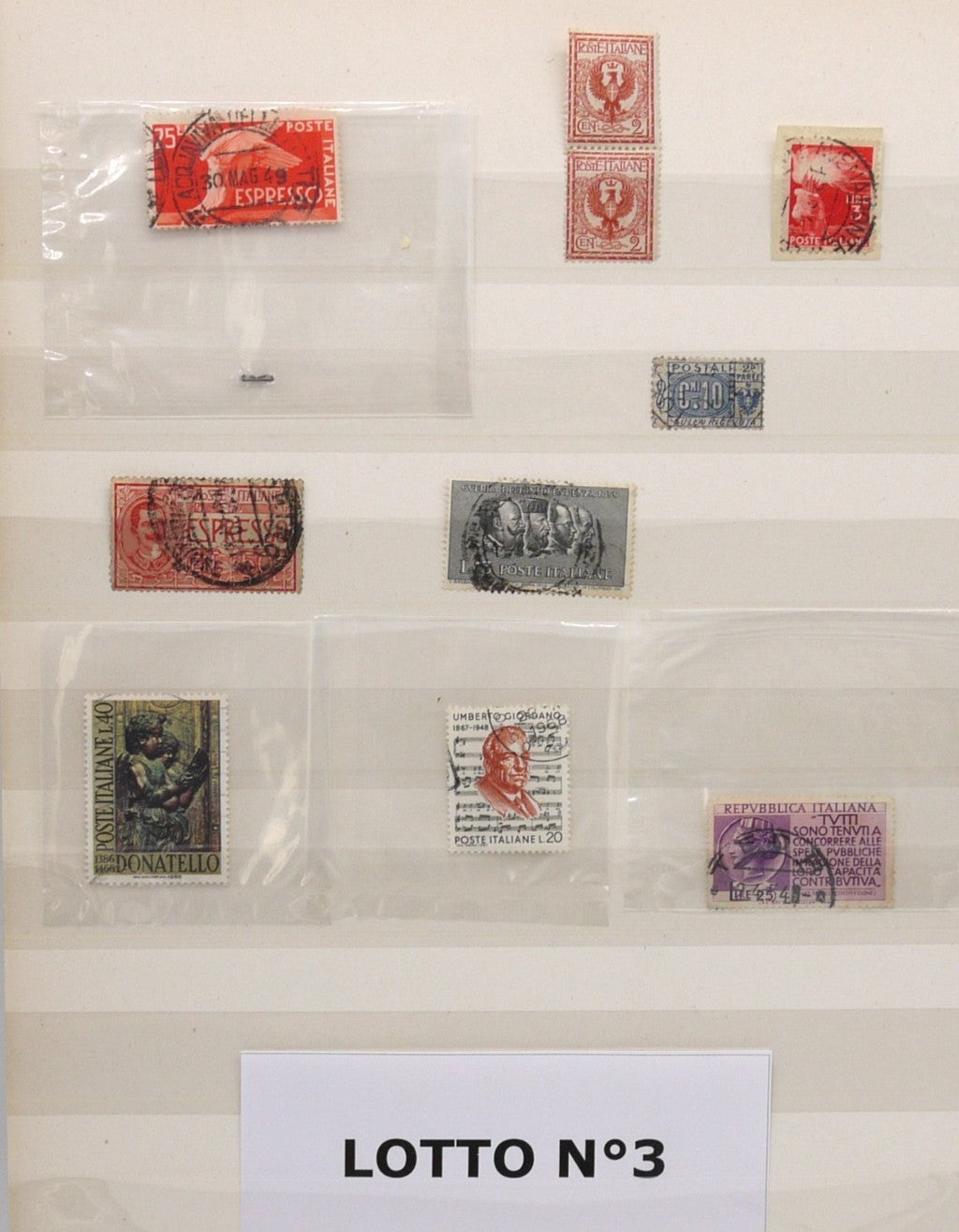 Lot of stamps n°3 - 10 pieces - Various periods
