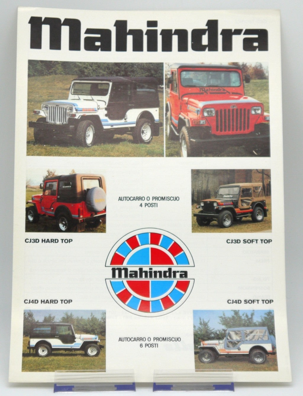 Depliant Mahindra CJ3D & CJ4D -vista fronte