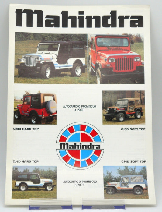 Depliant Mahindra CJ3D & CJ4D -vista fronte