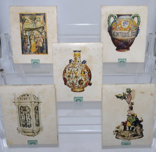 Lot de 5 boîtes d'allumettes vintage - Saffa, faïence italienne - 5 pièces - Période : 1970/80