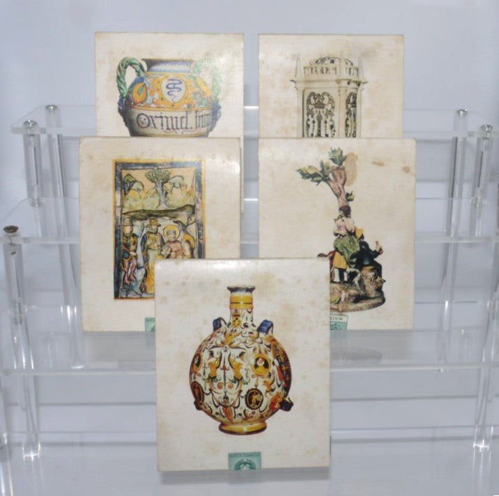 Lot de 5 boîtes d'allumettes vintage - Saffa, faïence italienne - 5 pièces - Période : 1970/80