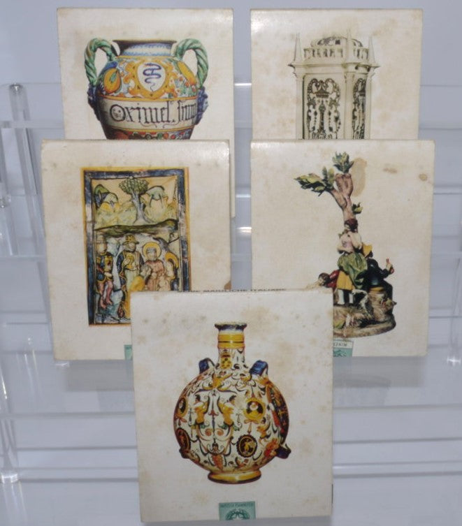 Lot de 5 boîtes d'allumettes vintage - Saffa, faïence italienne - 5 pièces - Période : 1970/80