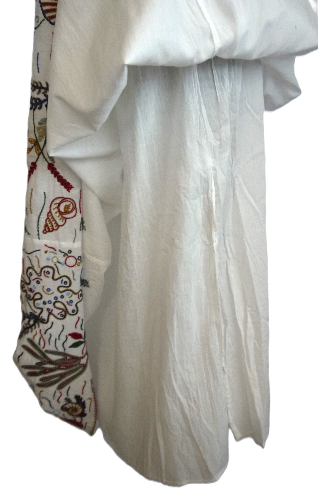 Maxi Gonna Zara con Ricami Marini e Coulisse con Perline dettaglio sottogonna
