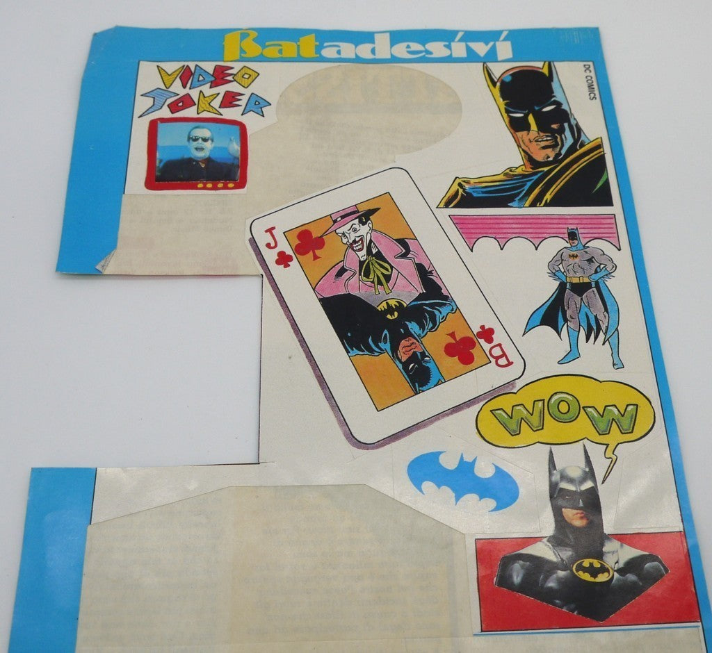 Mini-série d'autocollants Batman vintage - 10 pièces - Période : 1989