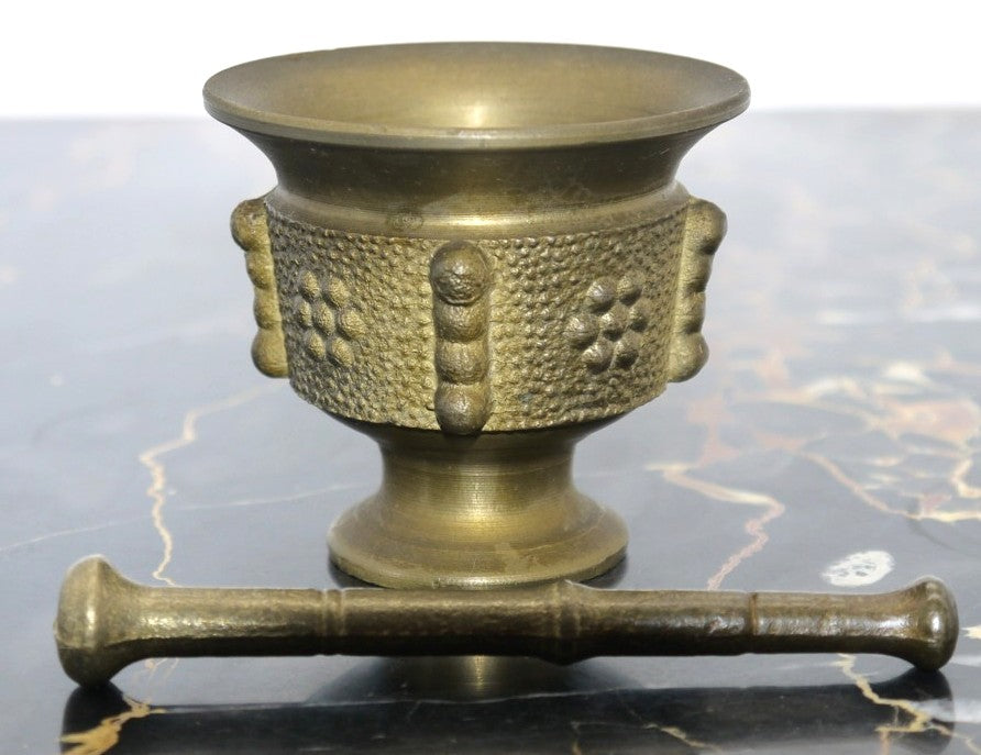 Antico piccolo Mortaio con Pestello-Spagna -Epoca:1950