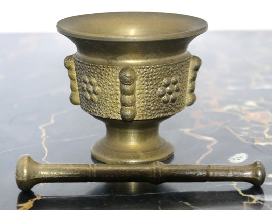 Antico piccolo Mortaio con Pestello-Spagna -Epoca:1950