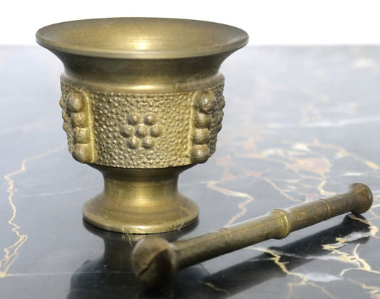 Antico piccolo Mortaio con Pestello-Spagna -Epoca:1950