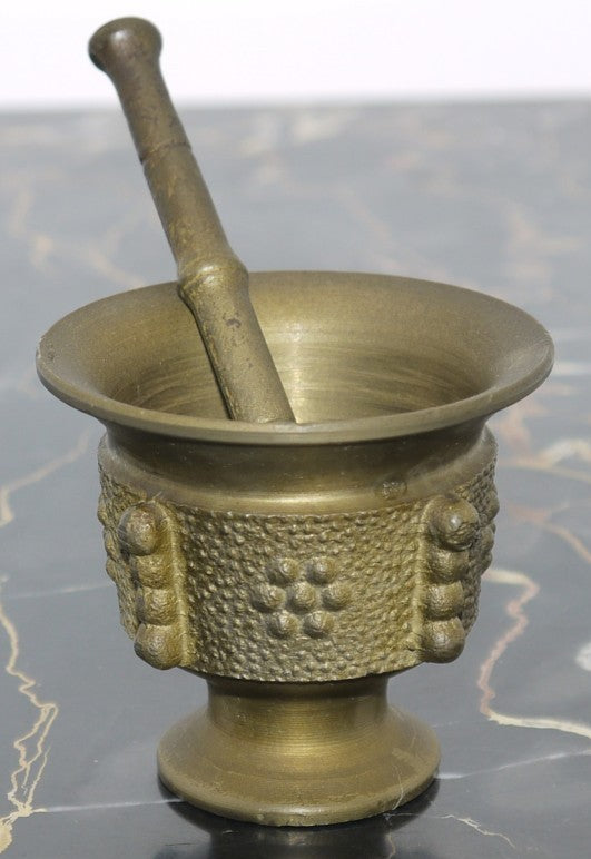 Antico piccolo Mortaio con Pestello-Spagna -Epoca:1950