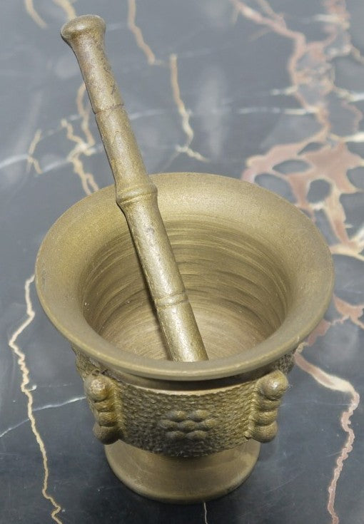 Antico piccolo Mortaio con Pestello-Spagna -Epoca:1950