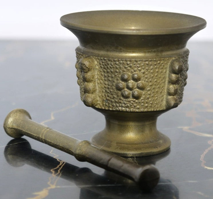 Antico piccolo Mortaio con Pestello-Spagna -Epoca:1950