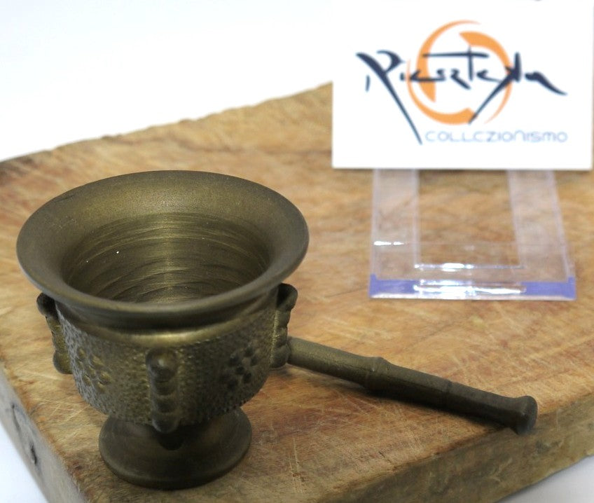 Antico piccolo Mortaio con Pestello-Spagna -Epoca:1950