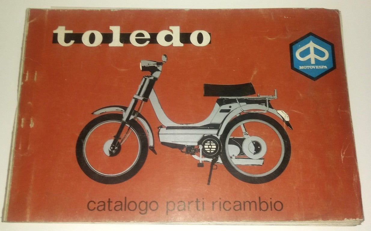 Catalogo parti di ricambio Motovespa/Piaggio Toledo+listino prezzi-Epoca:1980/83