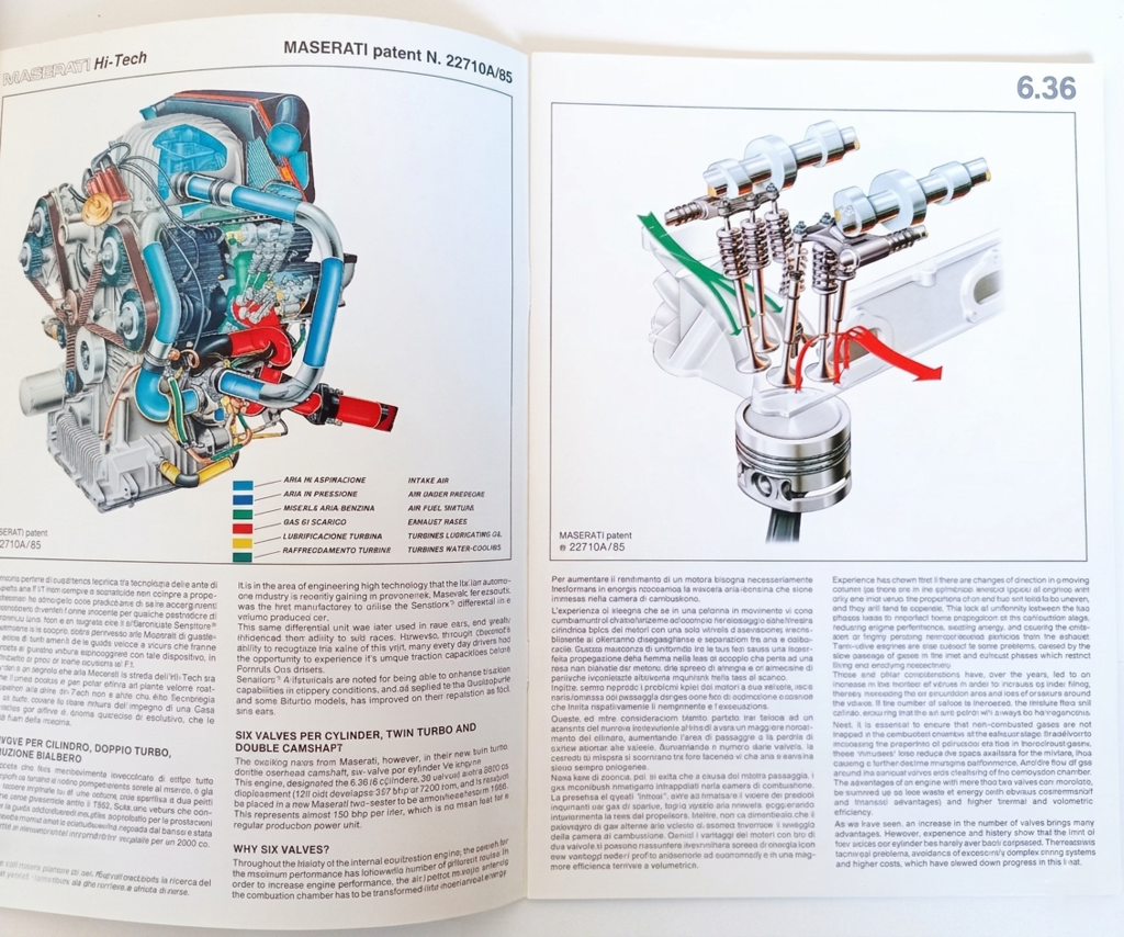 Maserati Hi-Tech Press News — Motore Sperimentale 6.36 dettaglio pagine interne