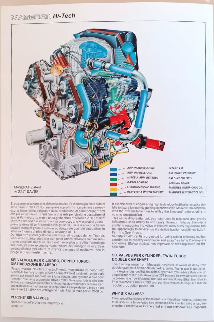 Maserati Hi-Tech Press News — Motore Sperimentale 6.36 dettaglio motore