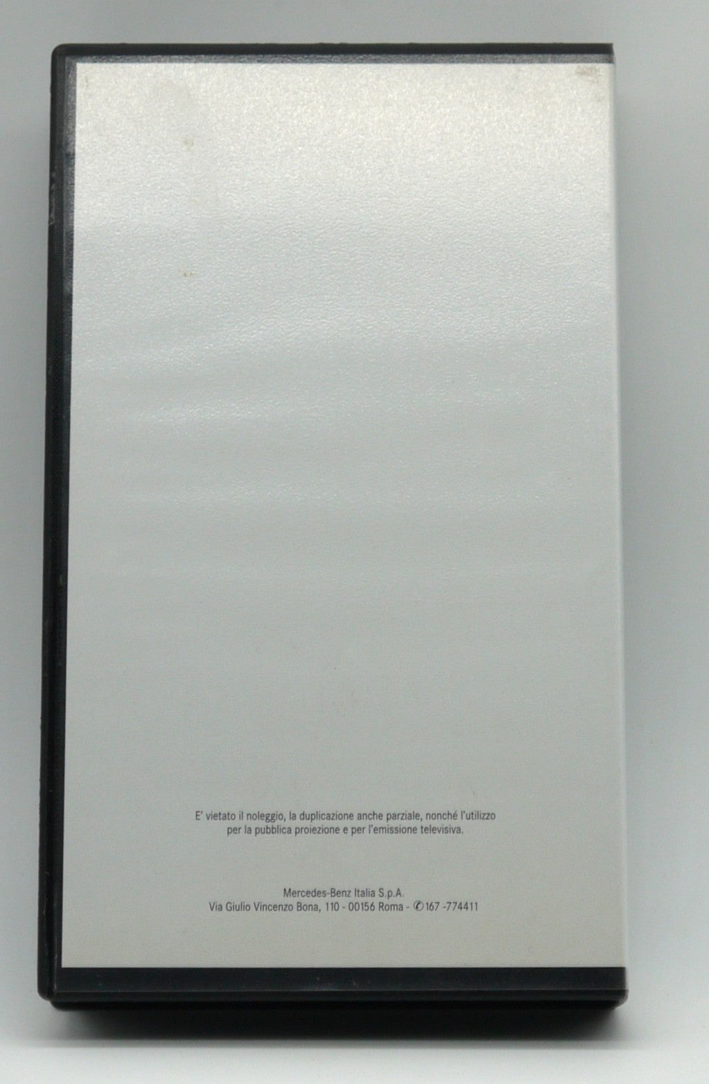 Documentazione Ufficiale Mercedes  Classe A W168 1998 dettaglio VHS copertina retro