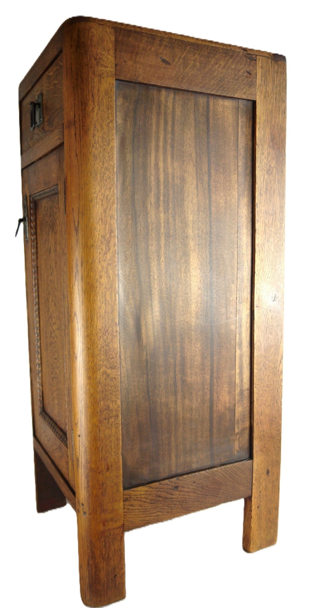 Mobiletto da Ingresso con Cassetto e Anta – Rovere Massello – Epoca: circa 1960