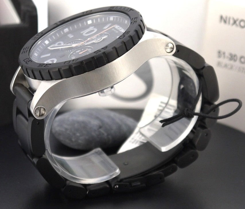 Orologio da Uomo Nixon 51-30 Chrono Black Steel-cod:A0832541