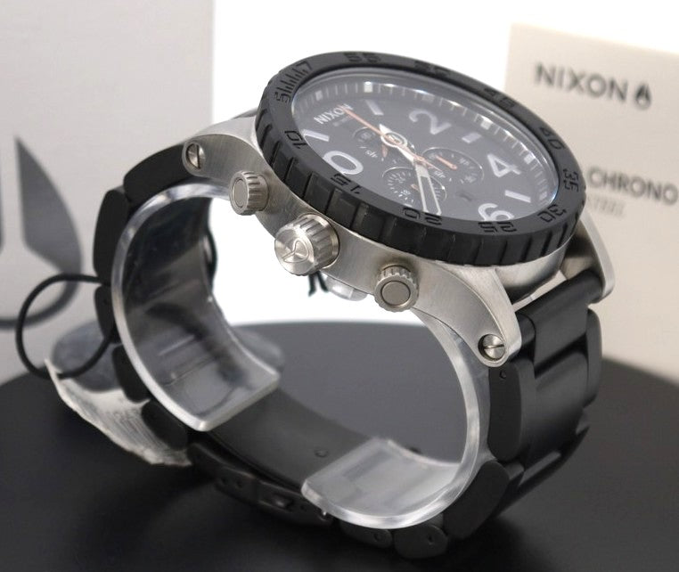 Orologio da Uomo Nixon 51-30 Chrono Black Steel-cod:A0832541