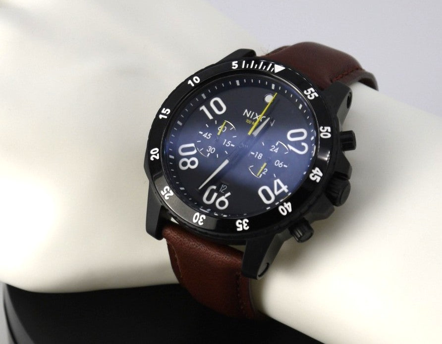 Montre homme Nixon Ranger Chrono en cuir - Code : A940 712