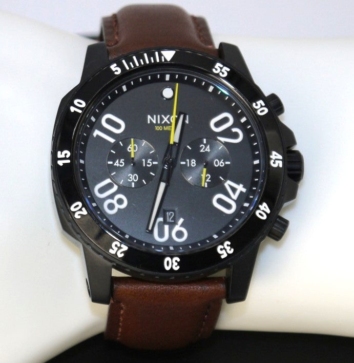 Montre homme Nixon Ranger Chrono en cuir - Code : A940 712