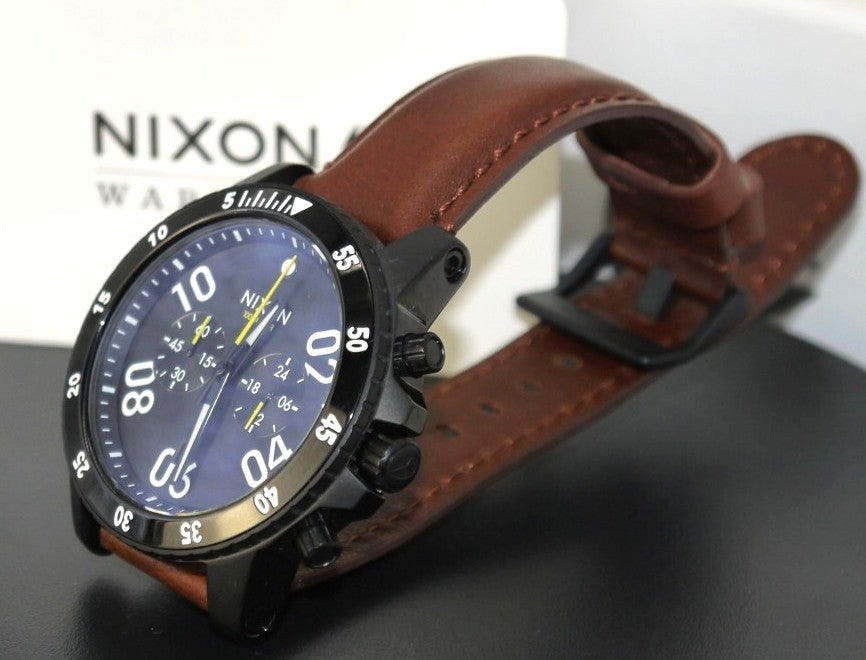 Montre homme Nixon Ranger Chrono en cuir - Code : A940 712
