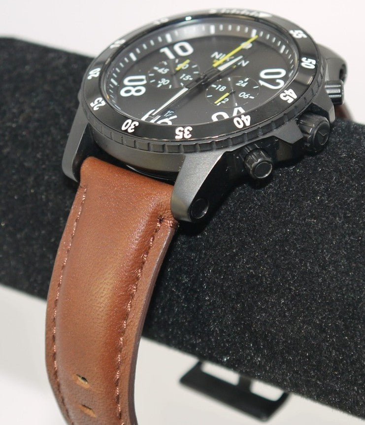 Montre homme Nixon Ranger Chrono en cuir - Code : A940 712