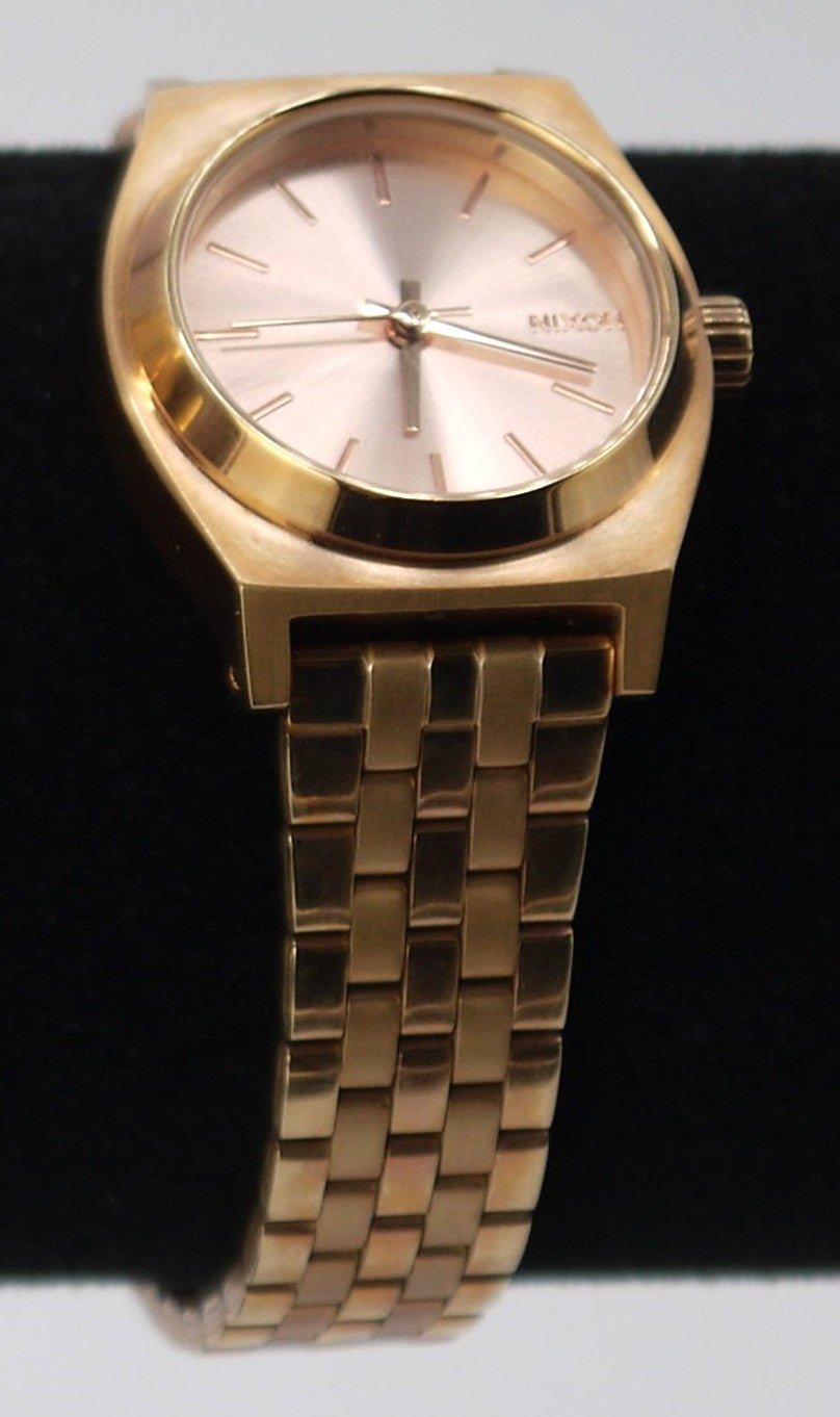 Montre femme Nixon Small Time Teller (Couleur : Or rose) réf. A399
