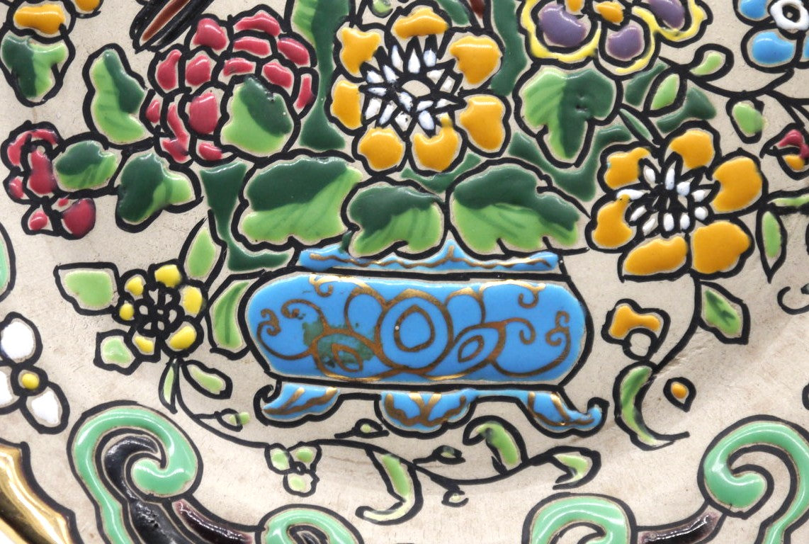 Andalusian wall plate in "Cuerda Seca" style - Period: 1960