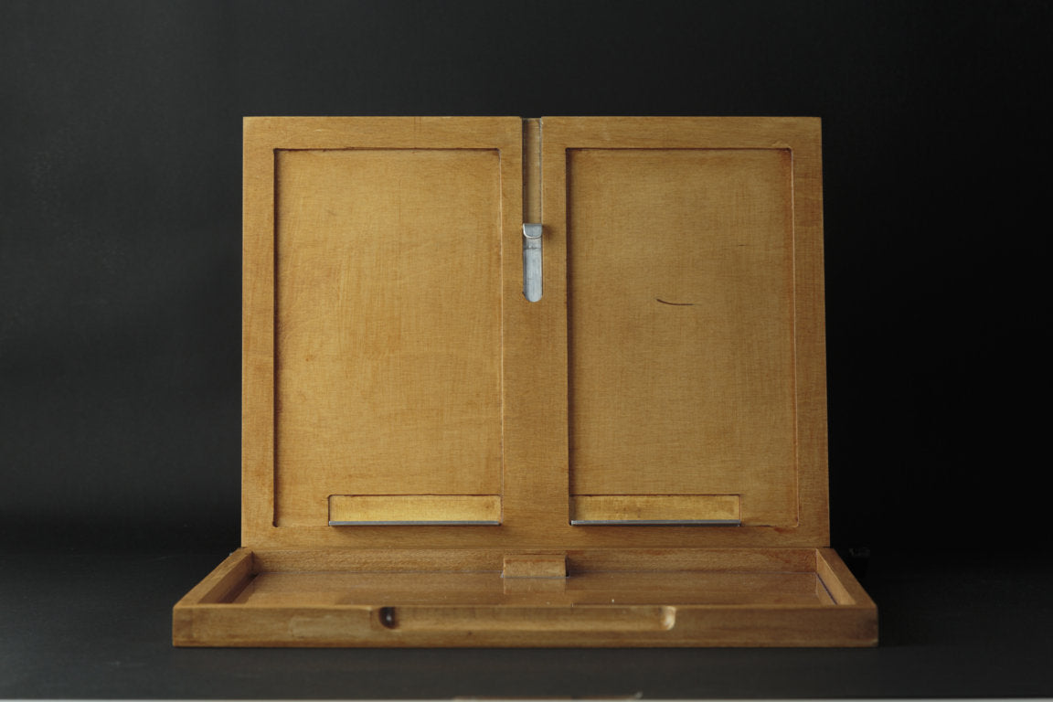 Pochade standard en bois de hêtre et de bouleau, fabriquée à la main