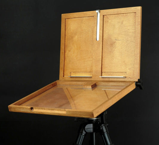 Pochade standard en bois de hêtre et de bouleau, fabriquée à la main