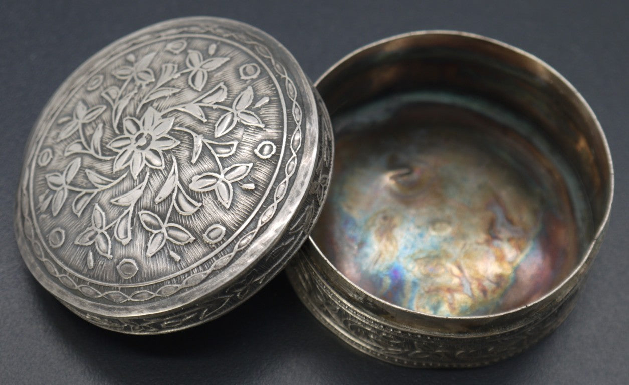 Mini 925 Silver Jewelry Box - England - Period: 1900