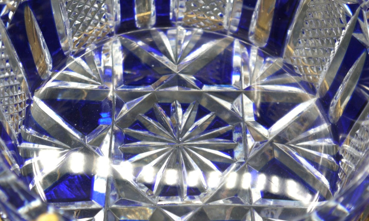 Rock crystal ashtray with bronze stand, Baroque style - Period: 1958/1960