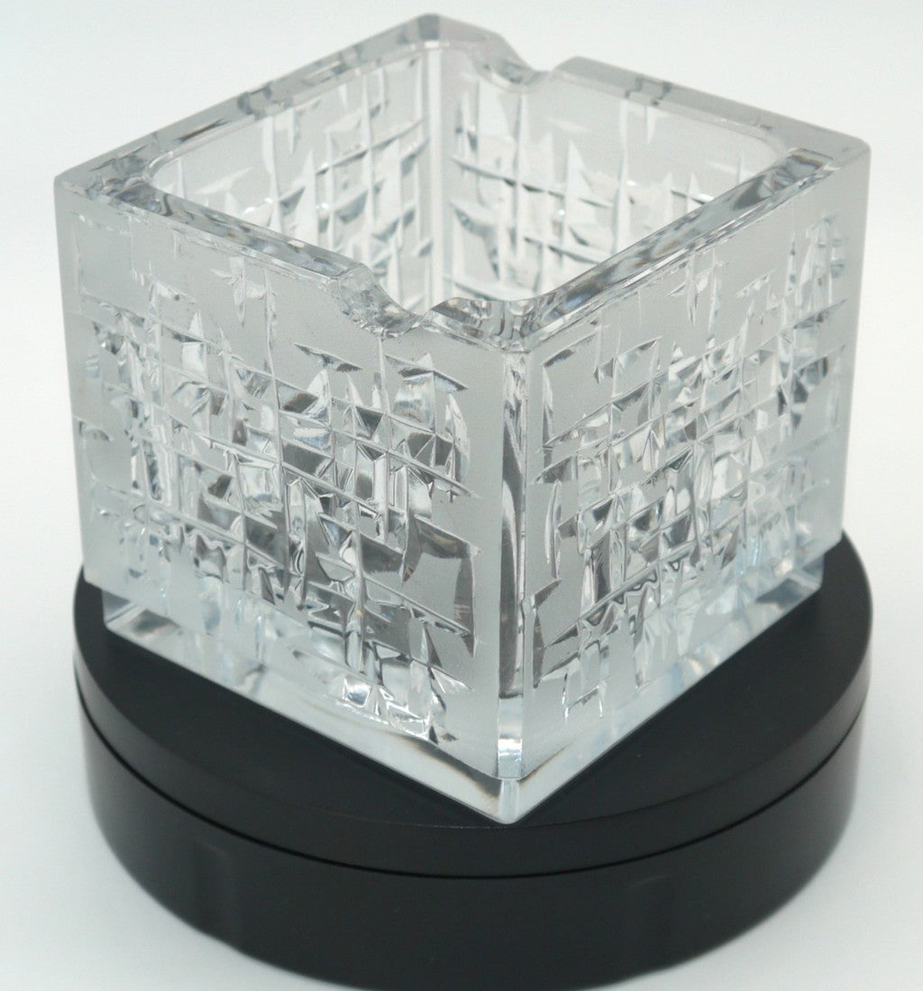 posacenere cristallo pesante lavorato anno 1970