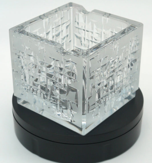 posacenere cristallo pesante lavorato anno 1970