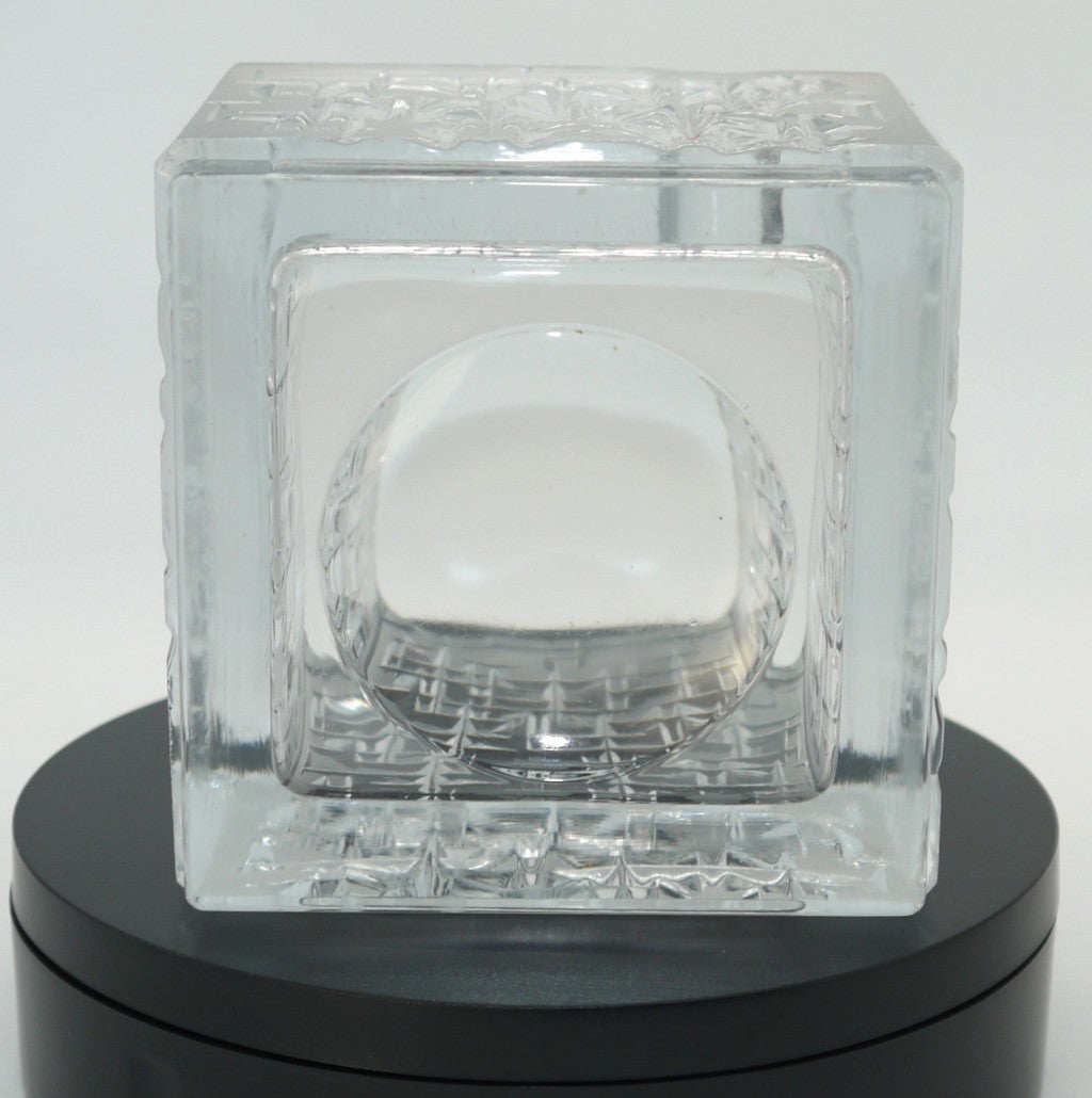 Heavy worked crystal ashtray - Period: 1970/1975