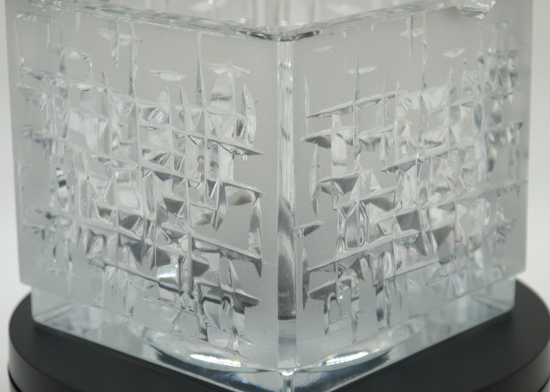 posacenere cristallo pesante dettaglio lavorazioni